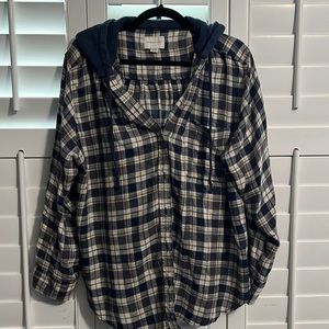 American Eagle Oversized Flannel Jacket